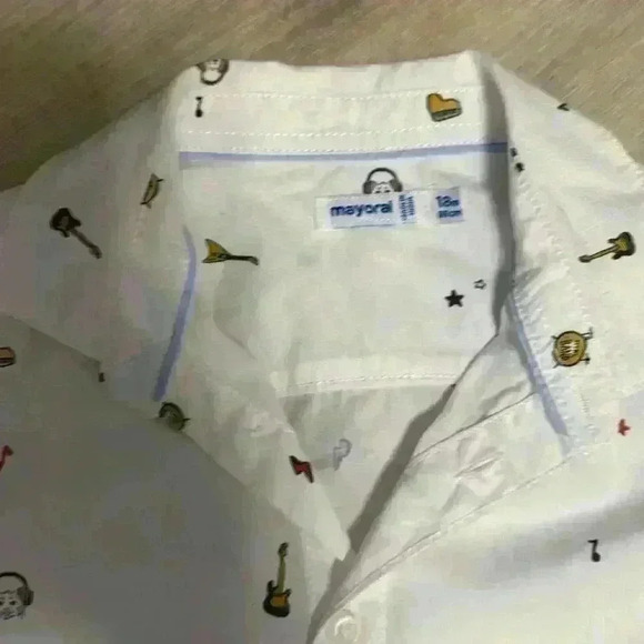 Mayoral size 18m collared top with Carmel colored pants - Picture 10 of 10